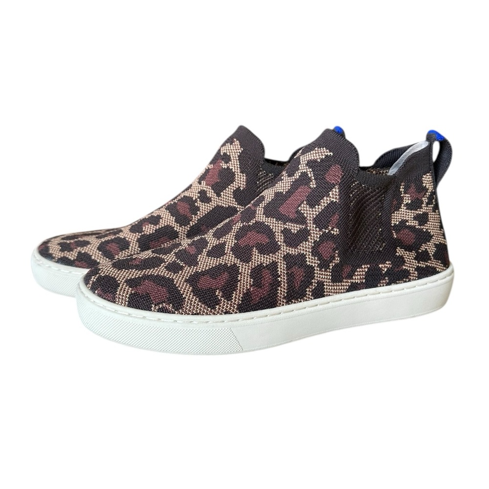 Rothy’s Wildcat Cheetah Animal Print Chelsea Boots Women’s Size 7